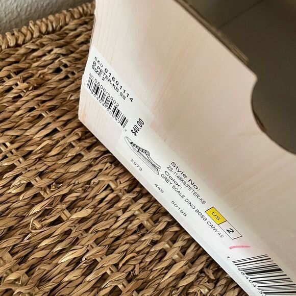 Blowfish Malibu Kids Dinosaur Bones Black and White Loafers New Size 2 - Picture 7 of 15